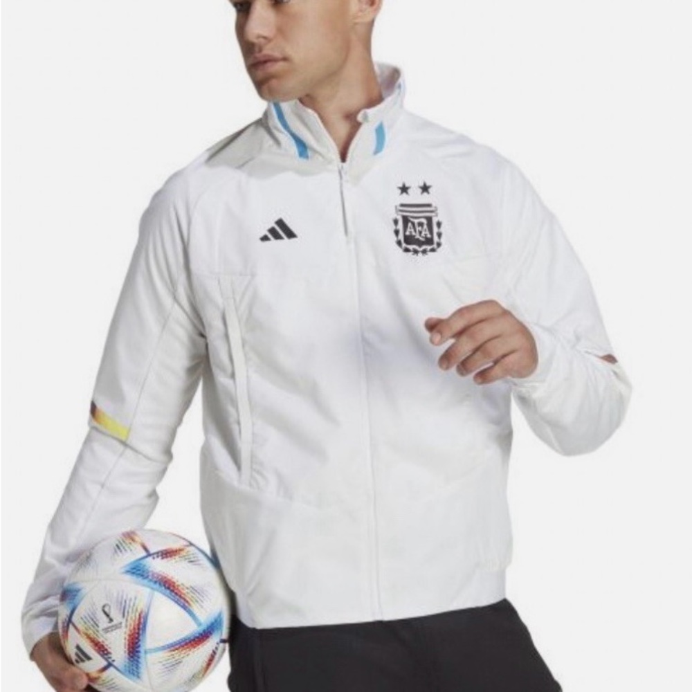 Adidas ARGENTINA White Performance Jacket and Pants WC2022